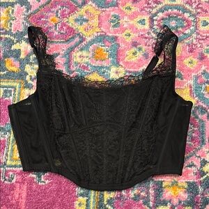 Victoria's Secret Black Corset Top